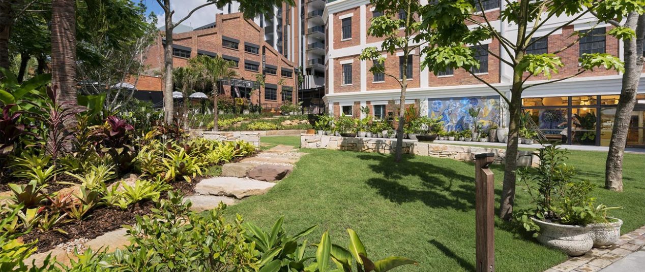 West Village in Brisbane exterior wellness garden