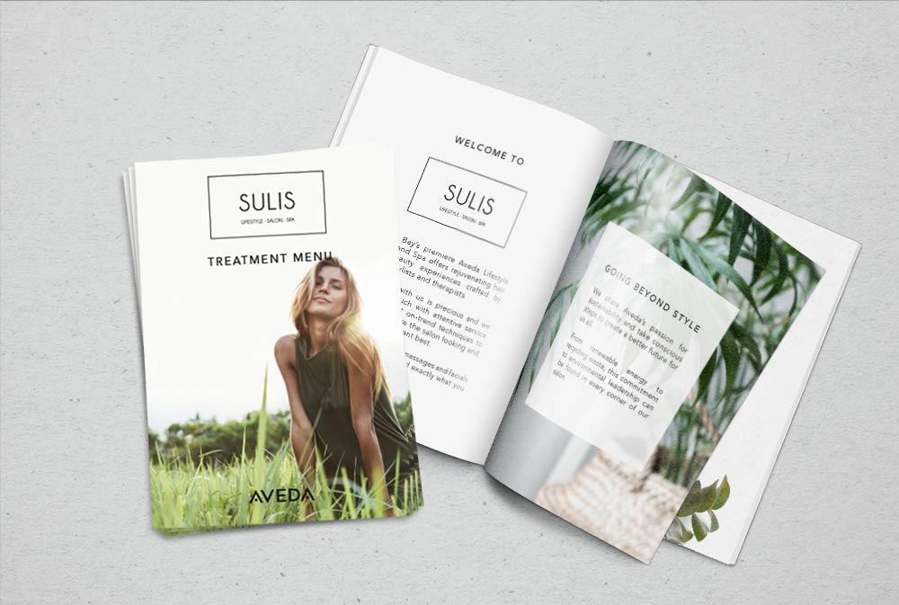 Sulis Treatment menu